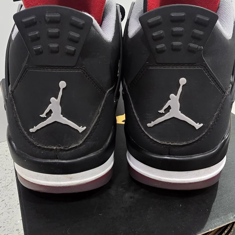 Jordan Men’s Black White Red Low-Top Athletic Sneakers